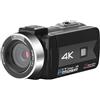 YFDGD Fotocamera Digitale HD 4K Da 56 Megapixel Dal Vivo Wireless Riprese Tutto In Uno Scatta Nitida Fluida(Silver Grey+Hood+Grip+Mic)