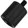 LUORNG Livella laser Adattatore filettatura treppiede 1/4 maschio a 5/8-27 femmina filettatura fine strumento di conversione condensatore microfono Shock Mount vite per attrezzature fotografiche nero