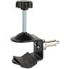 Generico Compatibile con doppio morsetto in metallo con braccio magico articolato, supporto for ombrello, supporto for luce, monitor, supporto for luce a LED(C Clamp)