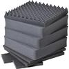 PELI 0351 Set Schiuma Di Ricambio, Accessorio Per Valigia Protector Originale, Compatibile 0350 Cube Case, Colore: Nero