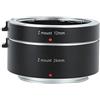 Vikye DG-Z Set di Anelli per Tubo di Prolunga AF con Messa a Fuoco Automatica AF, 12 Mm, 24 Mm per Fotocamera Z5 Z6 Z6II Z7 Z7II Z50 per Fotografia Macro