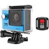 DIGNIFE Action Camera, Originale 2. 0mp. WiFi Action Camera, Outdoor 1080p 60FPS 2.0 Ultra HD 4K, Macchina fotografica del casco mini, camer sportiva impermeabile(Blauw)
