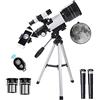 YangRy 20mm Refractor Mount Telescope with Tripod Finder Scope for Astronomy Beginners, Astronomical Telescope Monocular Telescope for Kids Adults YangRy