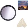 AFGRAPHIC Obiettivo della fotocamera 55 mm Filtro colore grigio graduato per videocamera Sony FDR-AXP55 FDR-AX55 FDR-AX53 FDR-AX40
