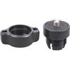 kmgfsd Adattatore per testa a sfera in metallo da 17 mm, con filettatura maschio da 1/4, convertitore a vite per fotocamera e telefono a farfalla