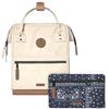 Cabaïa - Zaino Adventurer Andenne - Mini 10L - Idrorepellente - scomparto per PC fino a 10,5″ - 2 tasche intercambiabili - Vegan certificato - Zaino da viaggio, lavoro e scuola - Beige