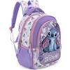 Clondo Zaino Scuola Elementare Bambina 43x33x20 cm - Multitasche Per Stitch Fan - Schienale Ergonomico, Spallacci Imbottiti, Tasche Porta Borraccia, Grande Capacità e Design Brillante