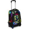 Mitama Trolley DR Scuola Fluo Tag,Con Mega Scomparto e Doppia Maniglia, Nero, Scuola Elementare e Tempo Libero, Bambino Ragazzo