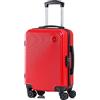 CABIN GO CABIN 5512 Valigia Trolley ABS, bagaglio a mano 55x37x20, Valigia rigida, guscio duro e antigraffio con 8 ruote.