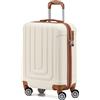 Flight Knight Premium Valigia Da Cabina Leggera Rigida - 8 Ruote Girevoli - Lucchetto Tsa Integrato E Porta Usb - Bagaglio Approvato Per 100+ Compagnie Aeree Tra Cui Ryanir (Priorità) - 55x40x20cm