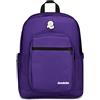 Invicta Zaino Scuola JELEK FANTASY, Viola - Zaino Doppio Scomparto - Tasca Porta Pc, Tasca Porta Borraccia, Organizer Interno - Zaino Scuola Ragazzi, Zaino Tempo Libero - Eco Material