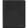 Fossil Portafoglio da Uomo Joshua, Portafoglio a Tasca Frontale in Pelle Cactus Nero 8,89 cm L x 1,27 cm L x 10,16 cm H ML4462001
