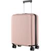 R.Leone Ryanair 55x40x20 cm Valigia Trolley Bagaglio a mano 4 Ruote in ABS Autonomo 999 (Rose Gold, Valigia 55x40x20 cm)