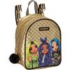 Franco Cosimo Panini RAINBOW HIGH - Borsa + Zaino Bambina Doppio Uso, Imbottito e con Bretelle Amovibili Regolabili - Borsetta Bambina con Tracolla + Zaino Scuola con Chiusura a Zip e Pon Pon, Regali Natale 20x25Hx13 cm