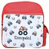 Wanapix | Zaino Bambini Personalizzato con Nome | Zainetti per Materna | Borsa Bambini Scuola/Asilo/Viaggi | Bretelle Regolabili | 8 Litri | Monster car