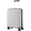 R.Leone Ryanair 55x40x20 cm Valigia Trolley Bagaglio a mano 4 Ruote in ABS Autonomo 999 (Argento, Valigia 55x40x20 cm)