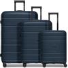 REDOLZ set valigie 3 pezzi espandibili rigide TSA 4 doppie ruote leggere viaggio bagaglio da stiva Essentials 11+