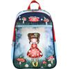 SANTORO Gorjuss Zaino Scuola Bambina 3 Cerniere Originale Zaino Elementare con Spallacci Imbottiti, Design Fairy Girl Zainetto Capiente per Scuola e Tempo Libero 33x44x20 cm (MUSHROOM)