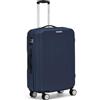 R Roncato FLIGHT Trolley rigido realizzato in ABS, con 4 ruote gemellari e pivottanti, chiusura a combinazione tsa (24 DEEP BLU, L)