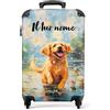 NoBoringSuitcases.com Valigia Bambini, Trolley Bambini, Valigia Per Bambini, Trolley, Valigie Per Bambini, Valigia 10 kg, Valigia Personalizzabile, 55x40x20 cm (Cane - Multicolore)