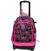 Tinta Unita Trolley Zaino Scuola Dream Cross, Graffiti Fuxia Sganciabile NUOVE RUOTE SALI SCALE con carrello amovibile TINTAUNITA Pool Over