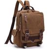 XINYASEE Zaino Uomo Donna Impermeabile Retrò Vintage Zaini in Tela Esterni Viaggi Zaino Scuola Borsa a Tracolla fit iPad e 15 Laptop Backpack per Uomo e Donna Trekking Campeggio (caffè)