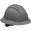JSP EVO 6161 Deluxe Full Brim - Casco rigido a cricchetto, colore: Grigio (AJP170-000-404)