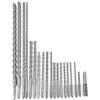 CHICIRIS Punte da Trapano a Percussione Rotanti SDS da 20 Pezzi, Set di Scalpelli per Trapani a Percussione con Cassetta degli Attrezzi, Adatte per Pietre di Mattoni di Cemento