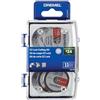 Dremel EZ728-01 EZ Lock - Set di accessori per dischi rotanti, dischi da taglio per plastica, metallo e tagli sottili, set di accessori assortiti, 11 pezzi