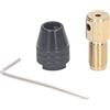 Jeanoko Pinza per trapano a 3 ganasce, 0,3-3,4 mm, mandrino rotante di dimensioni standard, autoserrante per micro trapani elettrici (foro da 2,35 mm)