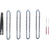 ZHaotn Set di catena e piastra guida in acciaio da 8 pollici, adatto for motosega elettrica da 8 pollici, utilizzata for la potatura e la registrazione di tronchi. Parti di seghe elettriche.