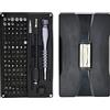 EVTSCAN Kit di cacciaviti accurati da 106 pezzi Set di strumenti di riparazione magnetica Set di punte placcate CRV JM-8177 per riparazioni elettroniche