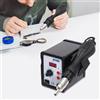 LOYEMAADE 858D+ SMD Saldatura Hot Air Gun Stazione di post-elaborazione ad aria calda, Saldatura e dissaldatura Stazione Aria Calda 700 W+3 Ugello