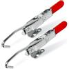 POWERTEC 20308-P2V J Hook Toggle Clamp 451 w/Hook Type Draw Latch Pull Action, 170,1 kg Capacità di tenuta - Confezione da 2