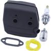 pljYocdO Scarico silenzioso con filtro condotto carburante Candela di accensione adatta for H61 268 272 268xp 272xp 268k J625 670 Saw 503 40 64-02 503 47 69-01