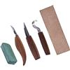 SEWOART Kit Di Intaglio Per Legno Fai Da Te Manico in Legno Bulino e Strumenti Per Falegname Adatto Per Legni Teneri Come Tiglio Pino e Noce Americano Per Principianti e Lavori Artistici