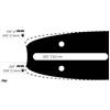 Nemura Expert Motoculture - Guida catena motosega Efco 35 cm 3/8 lp .050 (1,3 mm).