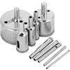 TOPINCN foro punte trapano diamante rivestito punta da trapano per piastrelle ceramica vetro porcellana marmo 3~50mm foro 10 pz/set