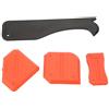 LIYJTK KIT DI ATTREZZI PER SIGILLANTE, RIMUOVI SIGILLANTE IN SILICONE, PALA, RASCHIETTO PER SIGILLANTE IN VETROCEMENTO, DESIGN PRATICO PROFESSIONALE (Rossa)