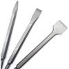 Generic SDFIXINGS - Punte a scalpello SDS Plus, lunghezza 250 mm, per trapano a percussione per calcestruzzo, pietra - piatte/appuntita/cava (set di 3 (piatte e appuntite))