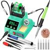 Crtsweker Stazione di saldatura, 100W Digital Display Kit stazione saldatore, ciano