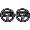 XUMIUZIY Volanti 2 Pezzi per 2, Attacco Ergonomico per Controller di Gioco di Corse con Presa Migliorata e Pulsanti SL SR, per Feste Sportive in Famiglia e Giochi Interattivi (BLACK)