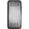 Generico Custodia per Anbernic RG35XX H, custodia trasparente in TPU per console di gioco, copertura protettiva antiurto con design di raffreddamento (Nero trasparente)