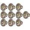 CHICIRIS Maniglia da Ufficio Set da 10 Maniglie per Mobili Color Ottone Anticato Dal Design Ergonomico per Porte e Armadi di Casa, in Lega di Zinco 1,2 X 0,9 Pollici per Ufficio