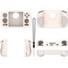 Generico Custodia per ANBERNIC RG Cube, console da gioco Custodia di protezione in silicone contro le cadute, accessori per la custodia protettiva della console, semplice colore solido (Bianco chiaro)