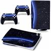 PDURMBUAB Nessuna Schiuma Nessuna Bolla Per PS5 Skin Disc Edition & Digital Edition Console E Controller Vinyl Cover Skins Wraps Resistente Ai Graffi, Compatibile 32102(Digital Edition)