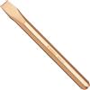 WEDO Scalpello piatto non scintillante, scalpello freddo in rame al berillio, lama 24 mm, scalpello per pavimenti con albero esagonale, lunghezza 300 mm, non magnetico, standard DIN, certificato BAM e