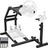 ZHIMAI Supporto per ruota da corsa regolabile in altezza per simulatore di guida compatibile con Logitech G25, G27, G29, G920 Gaming Cockpit