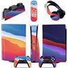 LNMLRBXEXZ Adesivo Skin Per PS5 Console Disc Edition & Digital Sticker Vinyl Decal Cover Per Ps5 Controller & Charging Station & Headset & Media Remote 27485 Decalcomania Per Cover(Disc Version)