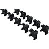 Trak Racer set 10 clip gestione cavi con 10 fascette resistenti per fissaggio ordinato profili scanalati da 8 mm compatibili con simulatori racing e postazioni gaming